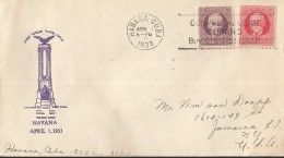 E)1933 CUBA, JOSE DE LA LUZ, MAXIMO GOMEZ, FIRST VOYAGE SANTA LUCIA, FDC - Cartas & Documentos