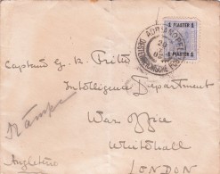 1908 COVER ADRIANOPEL TO LONDON ENGLAND / 5632 - Oostenrijkse Levant