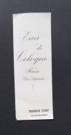 RARE ETIQUETTE EAU DE COLOGNE RUSSE PHARMACIE CLENET LE POULIGUEN - Other & Unclassified