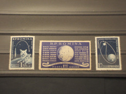 ROMANIA - P.A. 1959 VIAGGI/CANE LAIKA, Ecc..3 VALORI - NUOVI(+/++) - Neufs