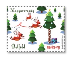 HUNGARY - 2015. Christmas / Self Adhesive / With Inscription Belföld  MNH!! - Nuovi