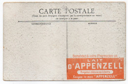 Suisse--APPENZELL-- Publicité "Lait D'APPENZELL"  Sur Carte Postale  Ancienne "France--SAINT CLOUD-Parc--Grandes Eaux-- - Appenzell
