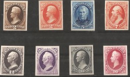 E)1875, USA,PROOFS, PRESIDENTS OF THE UNITED STATES, JACKSON, TAYLOR, STANTON, WEBSTER, CLAY, HAMILTON, PERRY, MNH - Ongebruikt