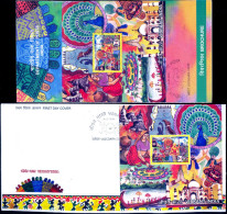 BIRDS-PEACOCK-VIBRANT INDIA-MS ON FDC & INFORMATION BROCHURE BOTH-INDIA-2016-SCARCE-BX1-354 - Paons