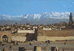 Expedition To Toubkal High Atlas Morocco Maroc Postcard Marrakech View - Bergsteigen