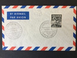 Frimex 1958 By Airmail, With Icelandic Horse 10 A. - Luchtpost