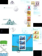 FDC CEPT Natur 1986 Madeira Block 1,2,7+HBl.1 O 55€ Schiff Folklore Vögel Hb Blocs WWF Ms Cover Flower Sheet Bf Portugal - Other & Unclassified