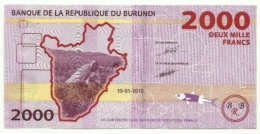 Burundi - 2.000 Francs 2015    ++++++++ - Burundi