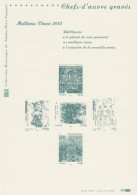 France 2012. Souvenir Officiel, Chefs-d´oeuvre Gravés. Odillon Redon, Bourdelle, Maillol, Bazaine, Othoniel - Engravings