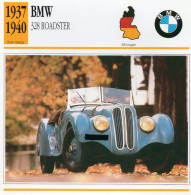 BMW 328 Roadster 1937-1940 (derrière Il Y A Un Texte Sur Les Caracteristiques De La Voiture) - Cars