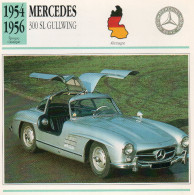 Mercedes 300 Sl Gullwing 1954-1956 (derrière Il Y A Un Texte Sur Les Caracteristiques De La Voiture) - Cars