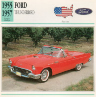 Ford Thunderbird 1955-1957 (derrière Il Y A Un Texte Sur Les Caracteristiques De La Voiture) - Cars