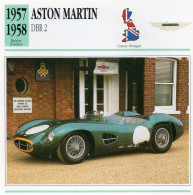 Aston Martin DBR 2 1957-1958 (derrière Il Y A Un Texte Sur Les Caracteristiques De La Voiture) - Auto's