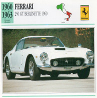 Ferrari 250 GT Berlinette 1960 1960-1963 (derrière Il Y A Un Texte Sur Les Caracteristiques De La Voiture) - Auto's