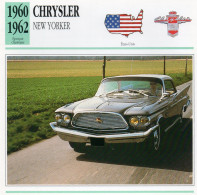 Chrysler New Yorker 1960-1962 (derrière Il Y A Un Texte Sur Les Caracteristiques De La Voiture) - Voitures