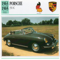 Porsche 356 SC 1963-1965 (derrière Il Y A Un Texte Sur Les Caracteristiques De La Voiture) - Autos