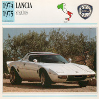 Lancia Stratos 1974 1975 (derrière Il Y A Un Texte Sur Les Caracteristiques De La Voiture) - Auto's