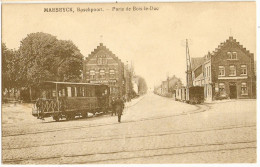 Delcampe - MAESEYCK Maaseik Limburg Boschpoort Wachtzaal Der Trams Animee Ungelaufen - Maaseik