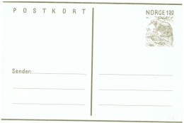 Delcampe - RON-L4 - NORVEGE Entier Postal Carte Avec Castor - Nager