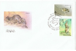 Delcampe - RON-L6 - RUSSIE FDC Avec Rongeurs - Nager