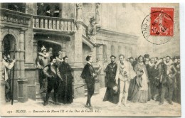 CPA 41 BLOIS RENCONTRE DE HENRI III ET DU DUC DE GUISE - Blois