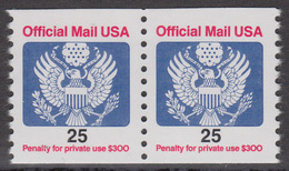 !a! USA Sc# O141 MNH Horiz.PAIR - Great Seal - Service