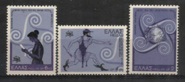 Centenaire De L'UPU, 3 Timbres Neufs ** De Grèce, Année 1974 - WPV (Weltpostverein)