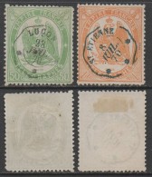 TIMBRES TELEGRAPHE / # 6 & 7 OBLITERES / COTE 33.50 € (ref T1834) - Telegraaf-en Telefoonzegels