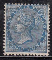 British East India Used 1865, Half Anna, Elephant Wartermark - 1854 East India Company Administration