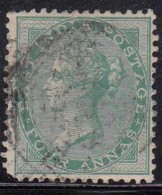 British East India Used 1865, Elephant Watermark, Four Annas, As Scan - 1854 Britse Indische Compagnie