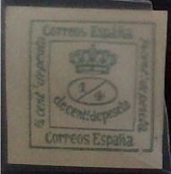 ESPAGNE ESPAÑA SPANIEN SPAIN ESPAÑA 1875 Corona Real 1/4 Céntimo ED 173 MI 165a YV 172 SG FF1a SC MR 7 - Nuevos