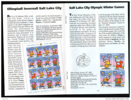 SAN MARINO - SANT MARIN - Philatelic Bulletin - Salt Lake City Olympic Winter Games 2002 - JO - 2 Scans - Hiver 2002: Salt Lake City