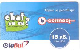 Bulgaria-b-connect By GloBul Prepaid Card & Chat 15 Lev,sample - Bulgarien