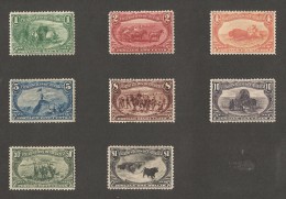 E)1897-1903 USA, TRANS-MISSISIPPI EXPO, WELL CENTERED FRESH, ALMOST COMPLETE SET, MINT, XF NG - Nuevos