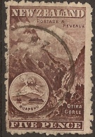 NZ 1898 5d Otira P11 Wmk SG 311 U #UG63 - Used Stamps