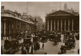 (916) Very Old Postcard - Carte Ancienne - UK - Bank Of England & Royal Exchange - Banques