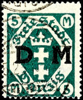 5 Mark Mit Wasserzeichen X Tadellos Gestempelt, Tiefst Gepr. Oechsner BPP Und Infla, Mi. 1000,-, Katalog: 30X... - Autres & Non Classés