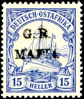 15 H. Mit Schwarzem Aufdruck "MAFIA" Tadellos Postfrisch, Fotoattestkopie Brit. Philatelic Association (für... - Afrique Orientale