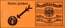 Markenheftchen "Schiller/Friedrich Der Große 1928", ONr. 4, Tadellos Postfrisch, Fotoattest Schlegel BPP:... - Carnets