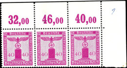 40 Pf. Parteidienstmarke Mit Falschem Reihenzähler "46" Statt "36" Tadellos Postfrisch Im Waag.... - Autres & Non Classés