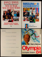 OLYMPIADE, Konvolut Von 4 Bänden, Dabei "Olympismus Und Kultur 1896-1996" (viersprachig), Neuwertig, Olympia... - Autres & Non Classés
