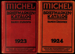 1923, Michel-Katalog Europa Und 1924 Übersee, Zwei Historische Bände Mit Interessanten Texten Aus Sehr... - Autres & Non Classés