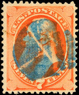 7 C. Orangerot, Waffeltype I, Tadellos, Gestempelt, Gepr. Jakubek BPP, Katalog: 40IW O7 C. Orange Red,... - Autres & Non Classés