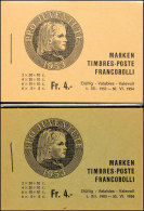 Pro Juventute 1953, Deckeltext Deutsch Und Französisch, Je Postfrisch, Mi. 310,-, Katalog: 38a,b **Pro... - Autres & Non Classés
