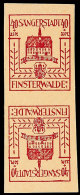40+35 Pf. Im Kehrdruckpaar, Postfrisch, Mi. 250,-, Katalog: 10K **40 35 Pf. In The T_te-b_che Pair, Mint Never... - Finsterwalde