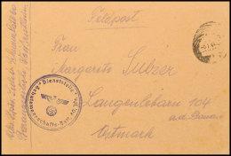 1944, Weißruthenier In Der Wehrmacht, Dt. Rahmenpersonal, Brief Mit Aptiertem Tagesstempel Vom 6.1.44 Und... - Autres & Non Classés