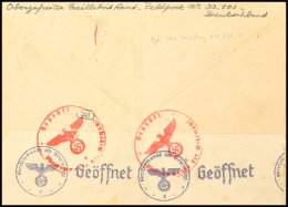 1941, Franzosen In Der Wehrmacht, Brief Mit Aptiertem Normstempel "b 30.12.41" Sowie Briefstempel Und... - Autres & Non Classés