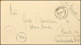 1945, SS-Feldpostbrief Aus BESKOW 18.1.45 Mit Briefstempel Und Absendervermerk Eines Soldaten Der... - Autres & Non Classés