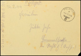 1944, Kessel Von Tscherkassy, SS-Feldpostbrief Mit Normstempel "d 17.2.44" Und Absendervermerk Mit Feldpostnummer... - Autres & Non Classés