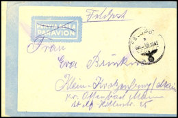 1943, Feldpost In Albanien, Luftpost-Beuteumschlag Mit Normstempel "b 2.12.43" Mit Rückseitiger Absenderangabe... - Autres & Non Classés